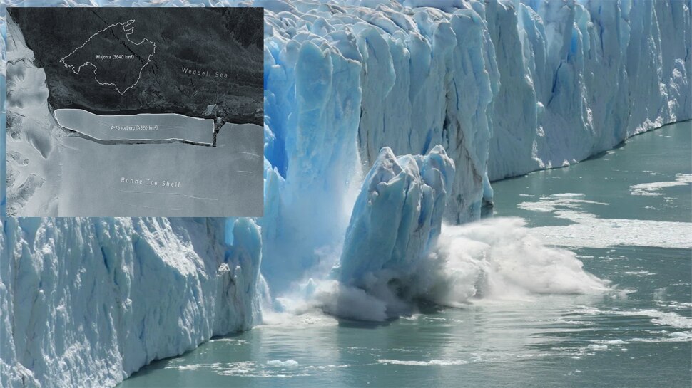 Global Warming: Antarctica में टूटा दुनिया का सबसे बड़ा Iceberg, आकार के मामले में Delhi का तीन गुना