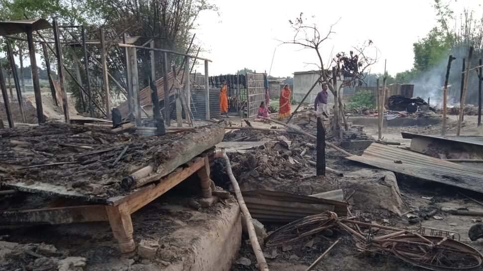 बिहार के पूर्णिया में दलित परिवारों पर भीड़ का हमला, घरों में लगाई आग, जानिए पूरा मामला