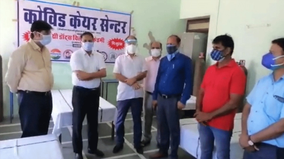 Jhunjhunu: जिला कलेक्टर यूडी खान देखा नया Covid Care Center, कल से होगा शुरू