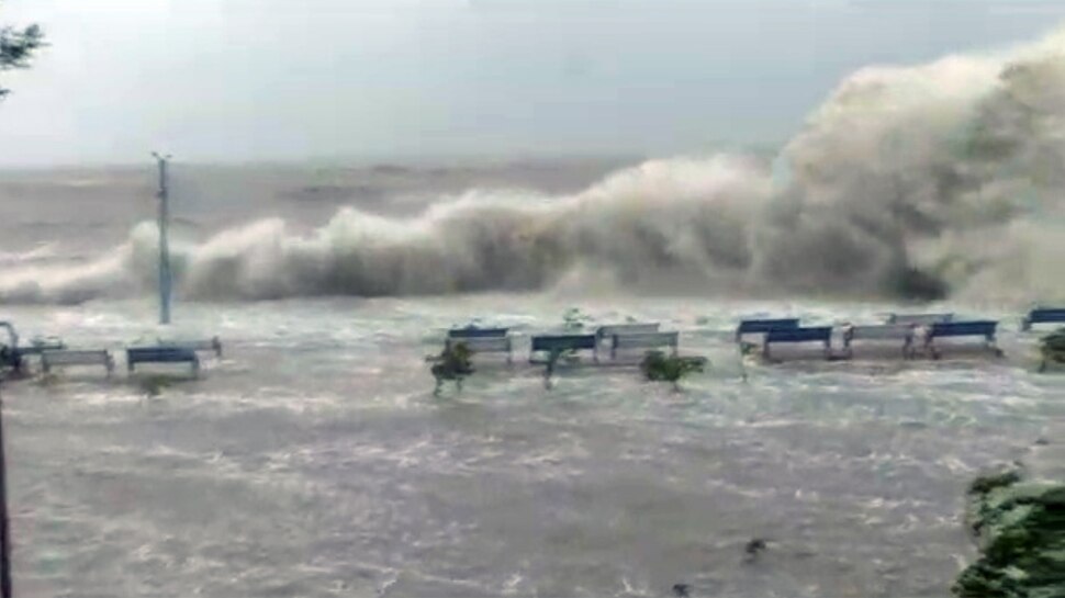 Sea water filled in coastal areas due to Cyclone Yaas