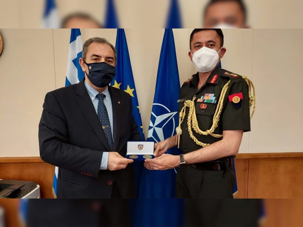 मुलाकात के दौरान दोनों देशों के अधिकारी (फोटो: ग्रीक सिटी टाइम्स)