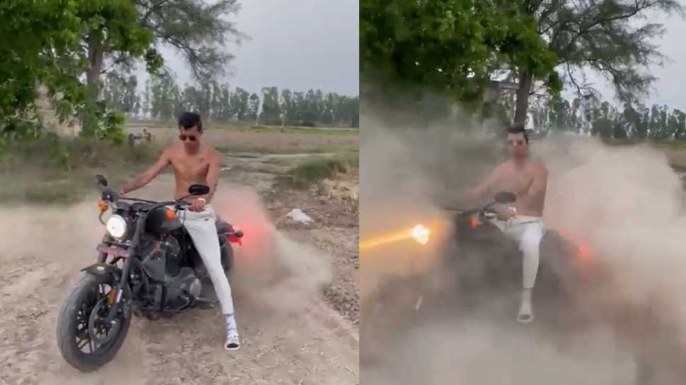Harley Davidson पर बैठकर Navdeep Saini ने उड़ाया गर्दा, Fan बोले- 'ज्यादा हीरो मत बन'