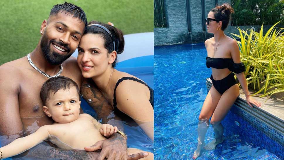 Hardik Pandya की परिवार संग Mini Swimming Pool में फुल मस्ती, इंटरनेट पर वायरल हुई तस्वीर