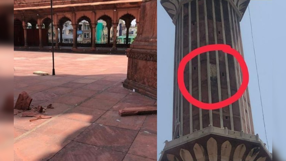 तेज आंधी में जामा मस्जिद के मीनार का पत्थर गिरा, शाही इमाम ने PM मोदी को लिखा खत