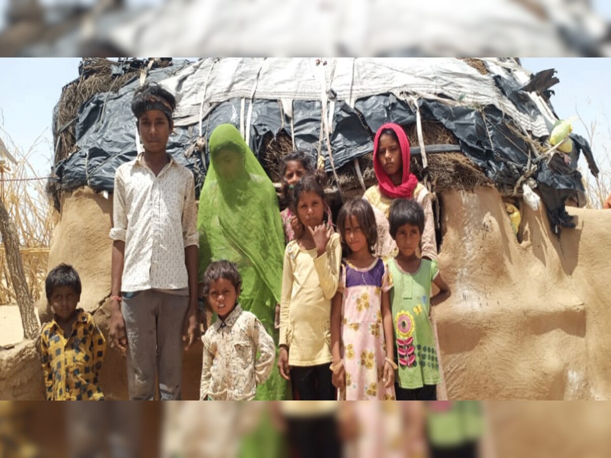 परिवार में एकमात्र कमाने वाले मुखिया मौत के बाद अब सात बच्चों के परवरिश की जिम्मेदारी विधवा लूणी देवी पर आ पड़ी.