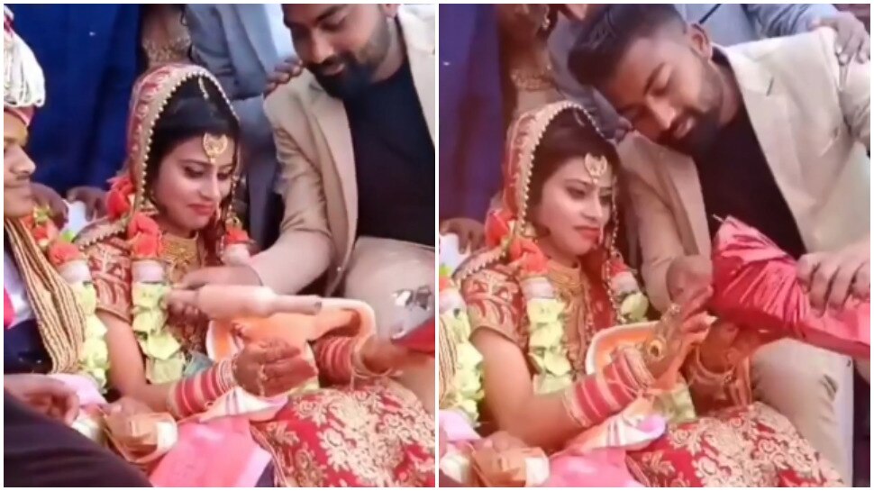 viral video of weird gift to bride stuns groom funny video | Viral Video: शादी में दुल्हन को मिला &#39;अजीब&#39; गिफ्ट, देखकर बिगड़ गया दुल्हे का हाल | Hindi News, जरा हटके