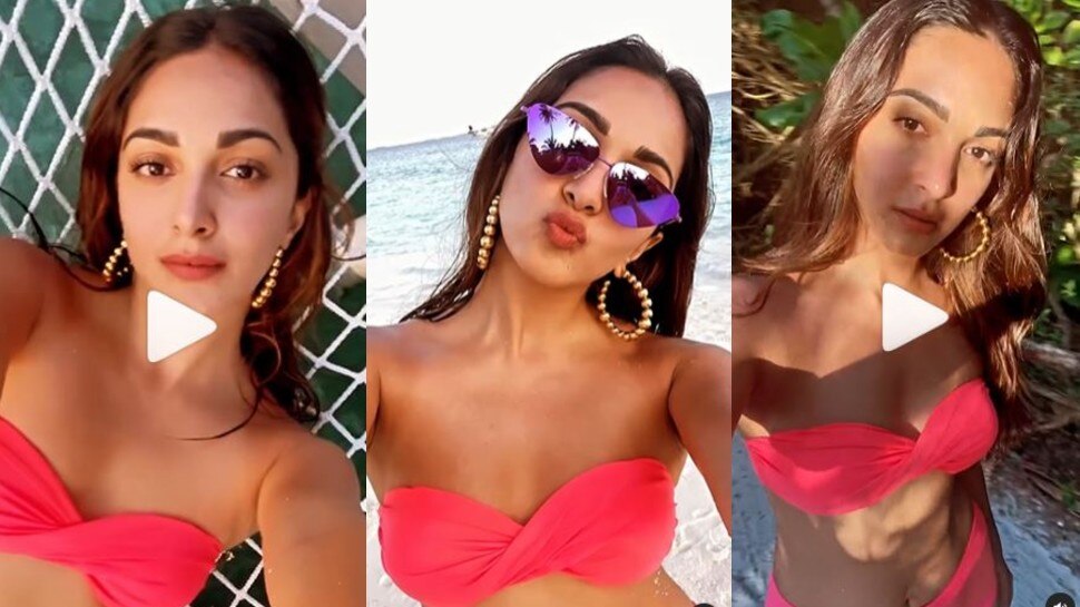 पिंक बिकिनी पहन खूब इठलाईं Kiara Advani, Video शेयर कर कहा- याद आ रही है!
