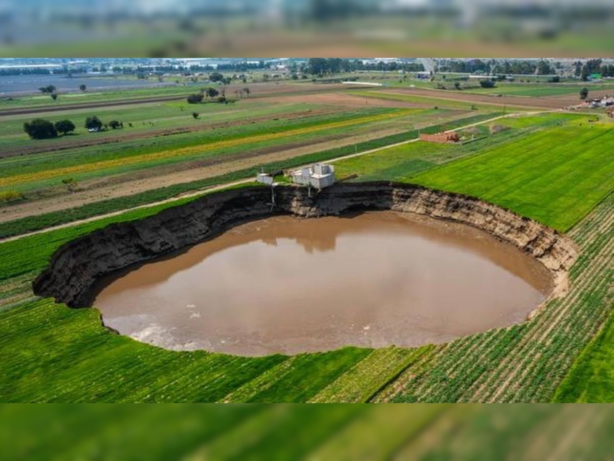 Giant Crater In Mexico's Farm 