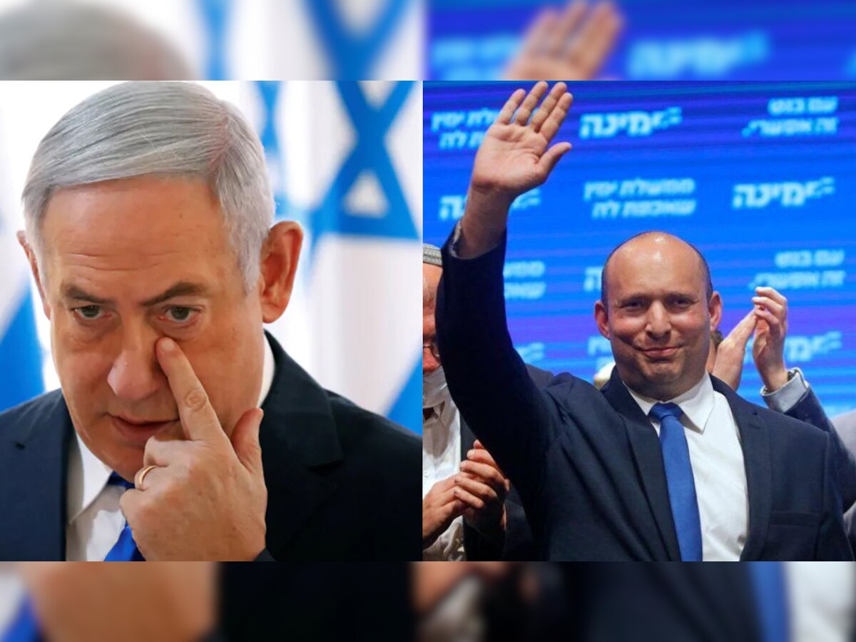 बेंजामिन नेतन्याहू और इजरायल के नए प्रधानमंत्री नफ्ताली बेनेट 