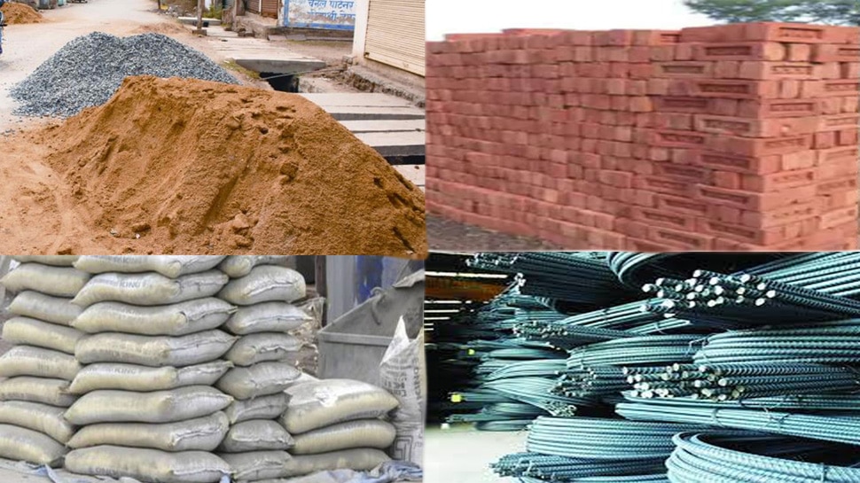 lucknow building materials price increase cement moorang sariya price