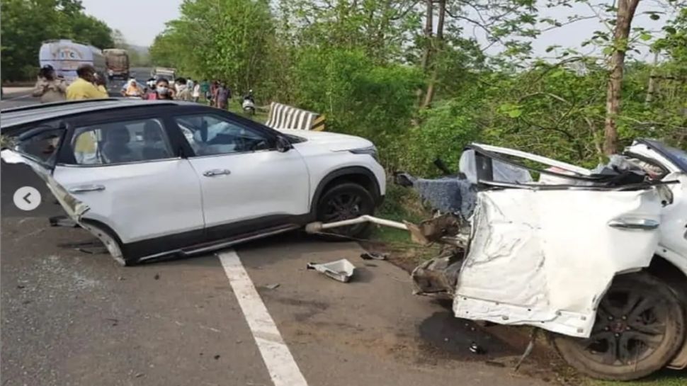 Kia Seltos Accident: पुलिस ने बताई पूरी कहानी, कैसे दो फाड़ हो गई कार
