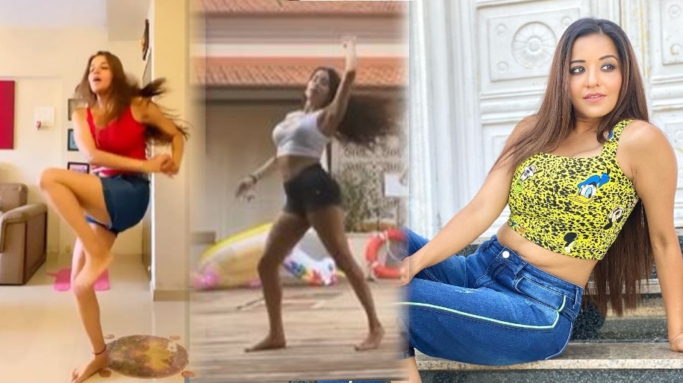 monalisa dances on Janhvi Kapoor trend, leaves everyone stunned | Monalisa ने मटकाई ऐसी कमरिया, Janhvi Kapoor की कर दी छुट्टी - Vimarsana News