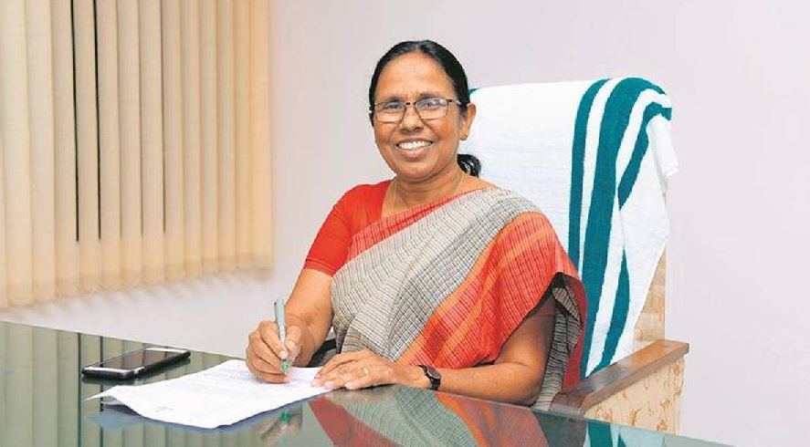 केरल की पूर्व स्वास्थ्य मंत्री शैलजा को स्वास्थ्य क्षेत्र में योगदान के लिए मिला यूरोपीय पुरस्कार 