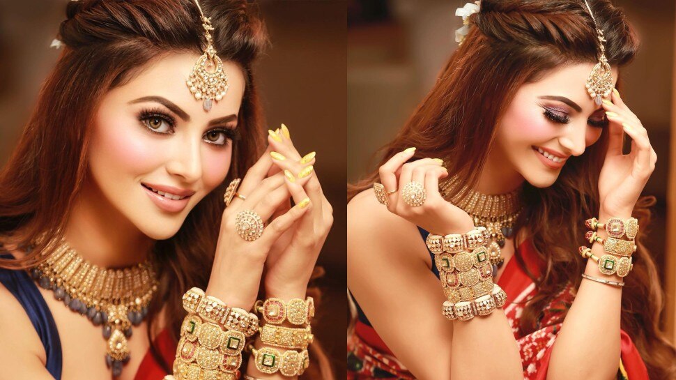 Urvashi Rautela मेहंदी के लिए दुल्हन की तरह हुईं तैयार, कहा- तेरे प्यार का रंग चढ़ा है