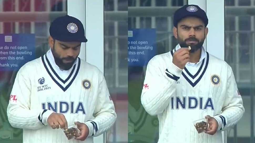 ICC WTC Final: Virat Kohli was seen eating outside the dressing room, fans said – ‘First pet worship’