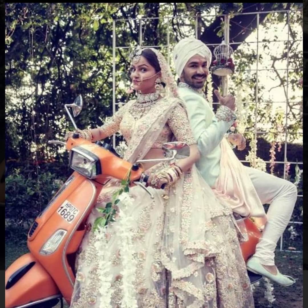 ऐसा था रुबीना का लुक Rubina Dilaik and Abhinav Shukla