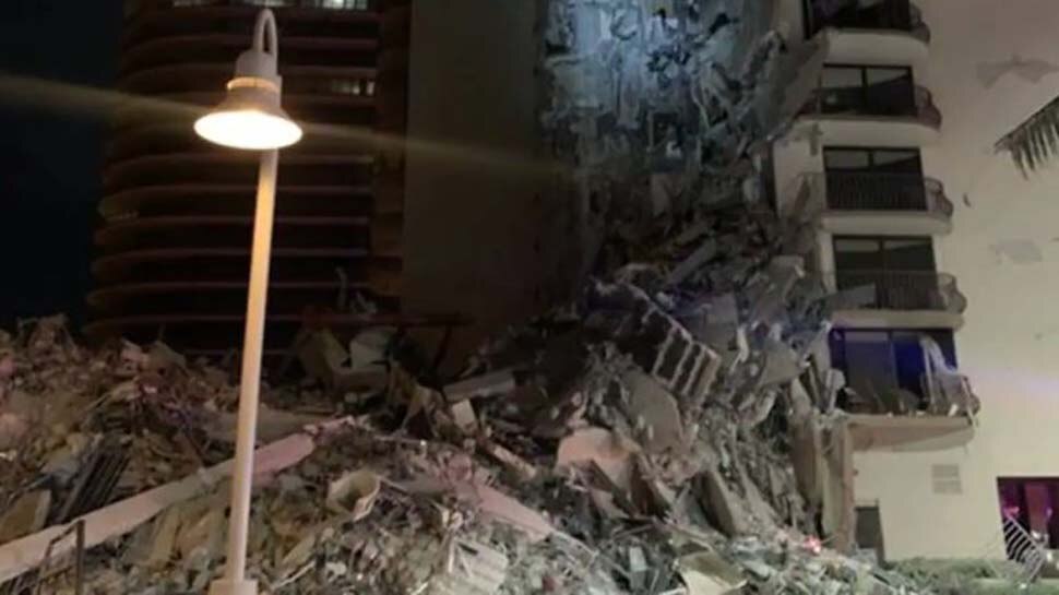 VIDEO: अमेरिका में 40 साल पुरानी इमारत के मलबे में दबे 159 लोग, चार की मौत, लापता की तलाश जारी
