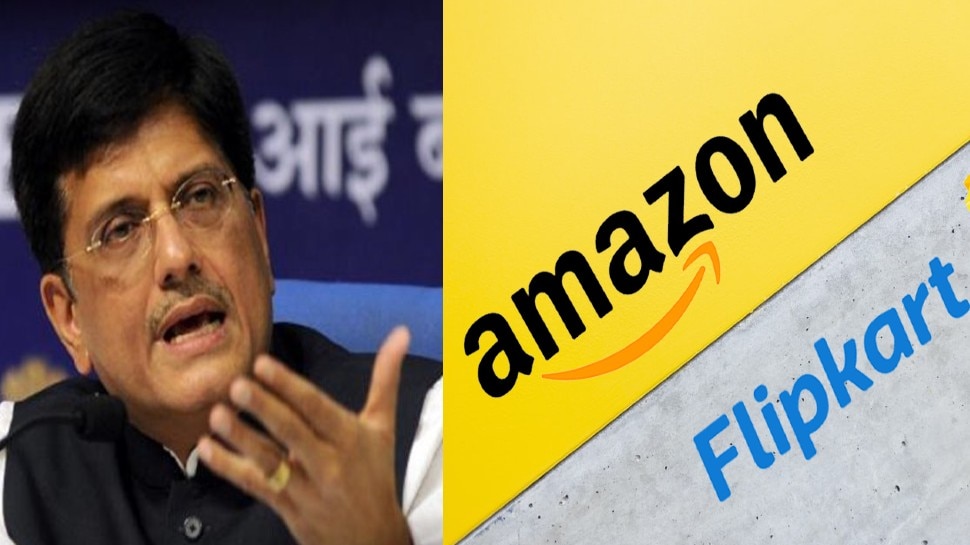 Amazon, Flipkart पर बरसे पीयूष गोयल, कहा- बड़ी ई-कॉमर्स कंपनियों ने कानूनों की खुलेआम उड़ाईं धज्जियां
