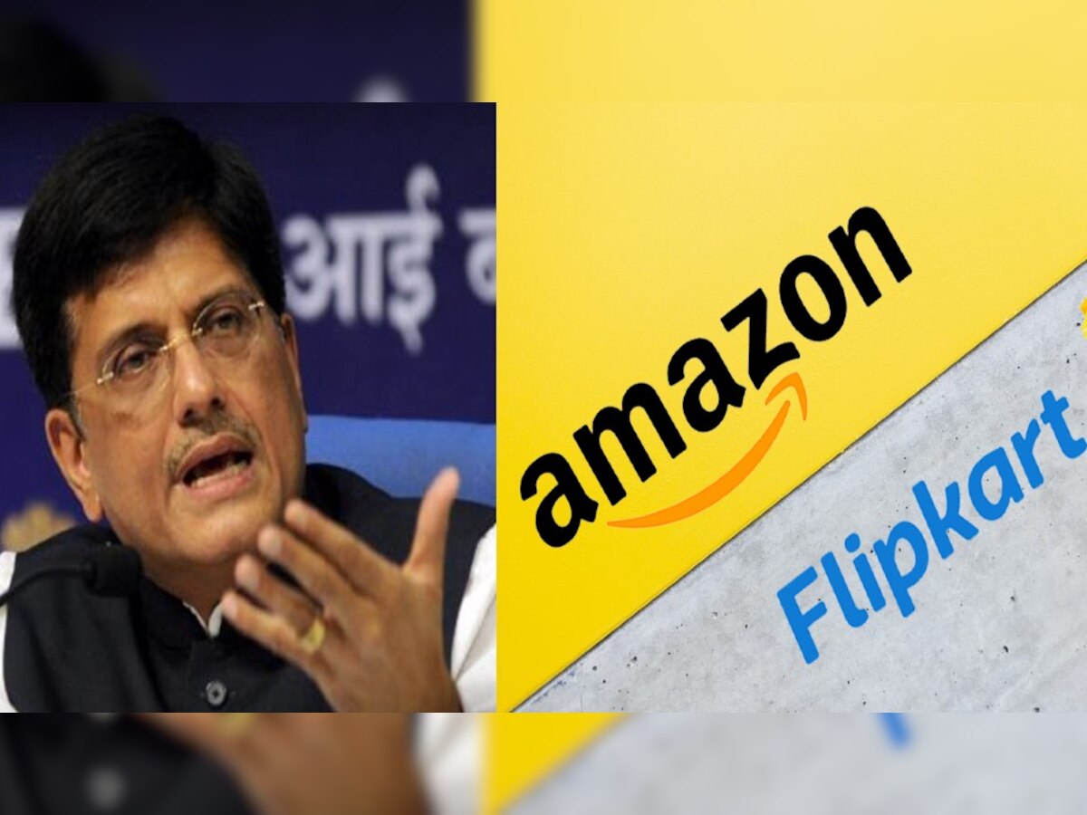 Amazon, Flipkart पर बरसे पीयूष गोयल, कहा- बड़ी ई-कॉमर्स कंपनियों ने कानूनों की खुलेआम उड़ाईं धज्जियां 