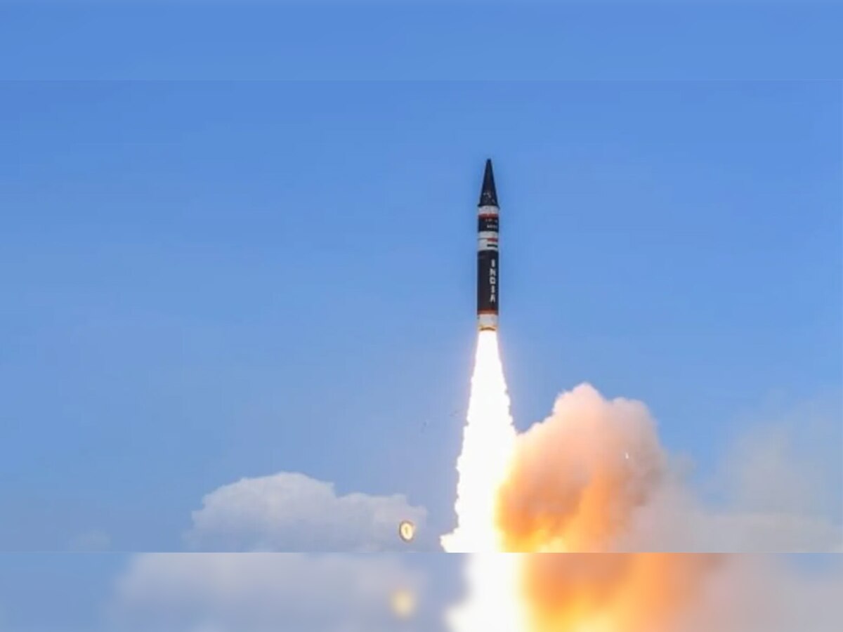 भारत ने अग्नि-पी मिसाइल का सफल परीक्षण किया. (फोटो सोर्स- एएनआई)