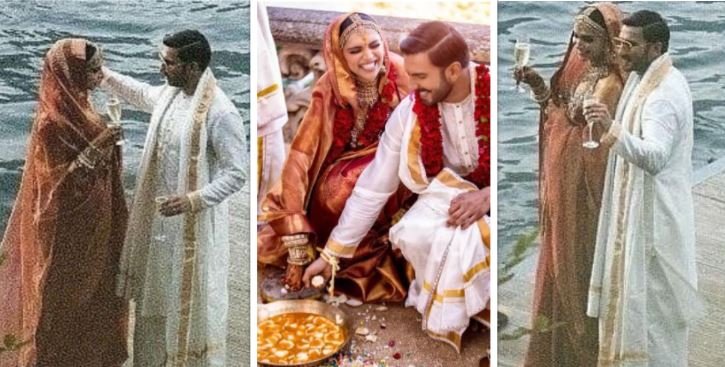 दीपिका-रणवीर की शादी की अनदेखी तस्वीरें हुई वायरल, हाथ में दिखा शैंपेन