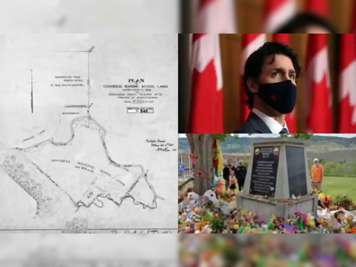 School map & PM Trudeau Photo Credit:(Agencies)