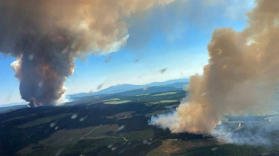 दोहरी मार: भीषण गर्मी के बीच Canada में कई जगहों पर लगी आग,1000 से ज्यादा लोगों को सुरक्षित स्थानों पर भेजा गया