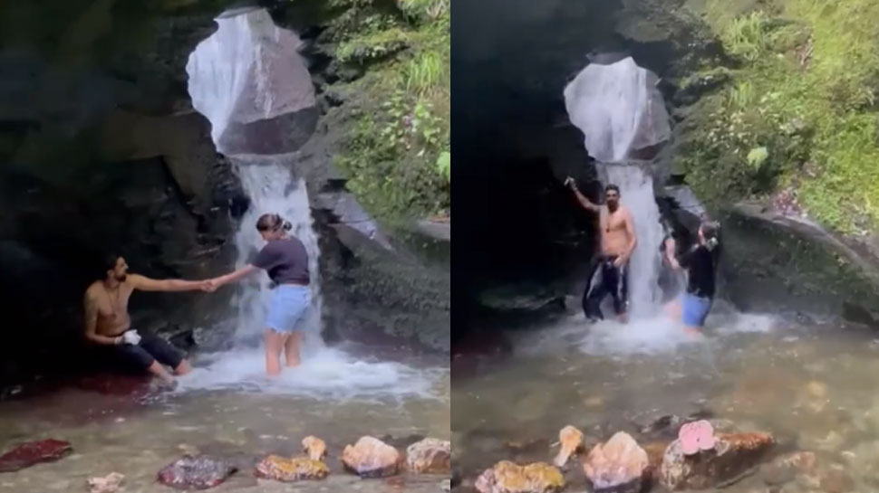 अपनी पत्नी के साथ Ishant Sharma ने लिए मजे, Water Fall पर मस्ती का Video वायरल