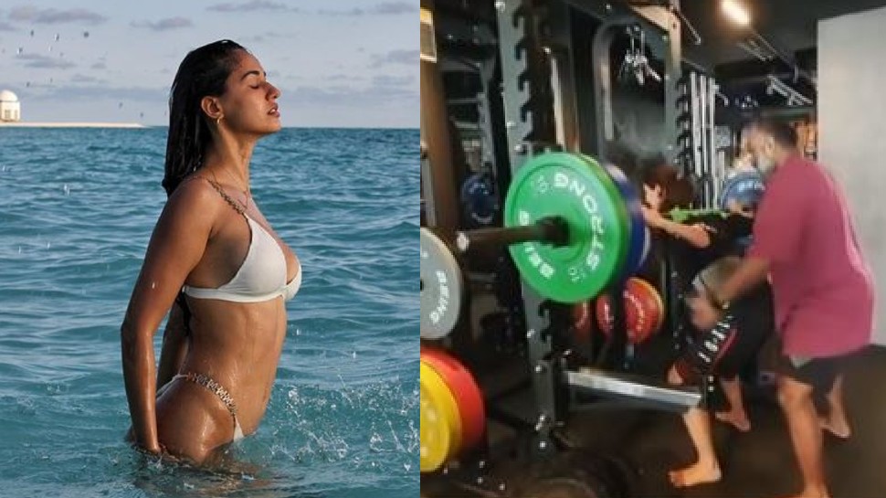 बिकिनी में दिल लूटने के लिए Disha Patani ऐसे बहाती हैं पसीना, Video से Tiger Shroff की नहीं हटी नजर