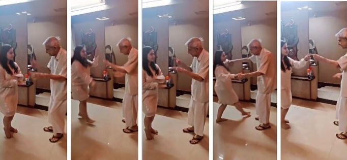 Video: दादाजी के साथ डांस कर वायरल हुई यह लड़की, देखते ही बन जाएगा आपका दिन