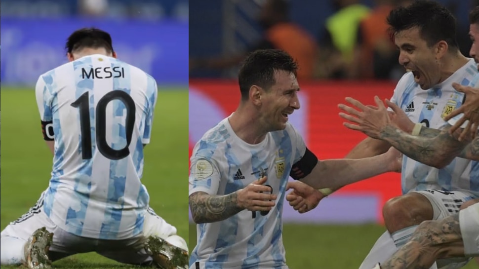 Lionel Messi ने पूरा किया अपना सपना, Copa America का खिताब जीतने के बाद आंखों में आ गए आंसू