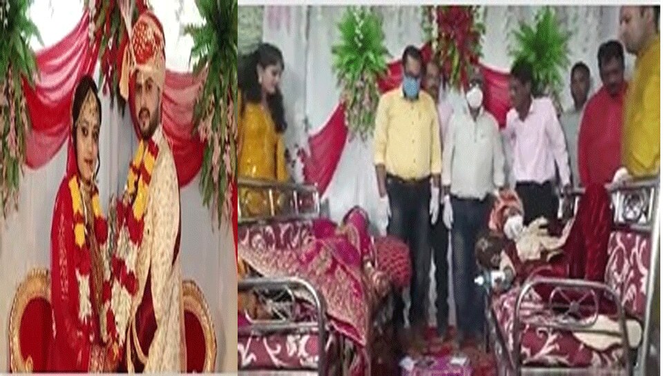 नवदंपति ने जयमाला की स्टेज पर ही किया रक्तदान, वजह जानकर आप भी तारीफ करेंगे