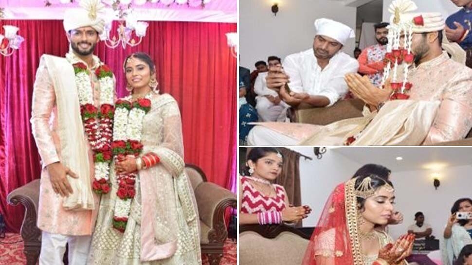 Indian cricketer Shivam Dube marries Muslim girlfriend Anjum Khan Photos  Viral upns | इंडियन क्रिकेटर Shivam Dube ने मुस्लिम गर्लफ्रेंड Anjum Khan  के साथ किया निकाह, Photos Viral | Hindi News, UPUK