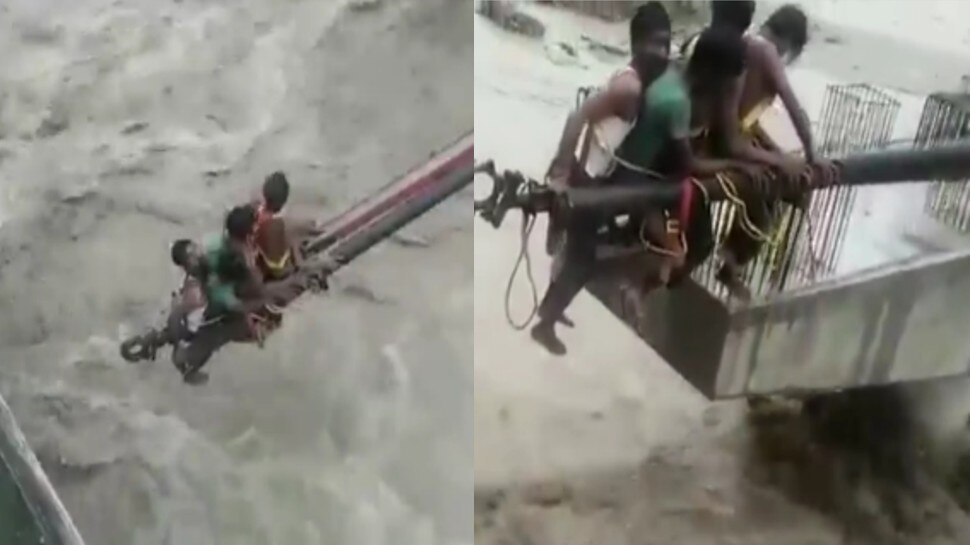 Uttarakhand में उफान पर नदियां, हरिद्वार में पीली नदी से बचाए गए चार मजदूर