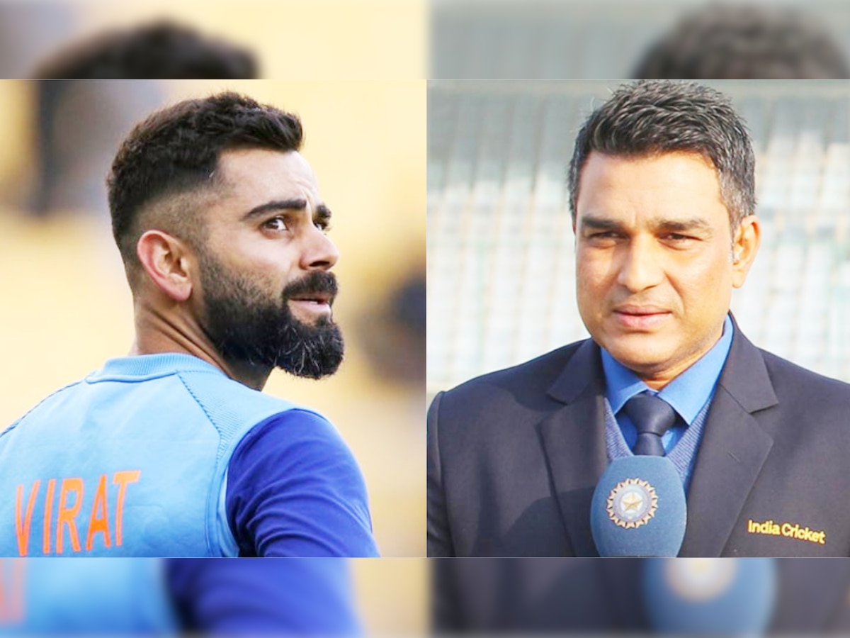 Virat Kohli and Sanjay Manjrekar