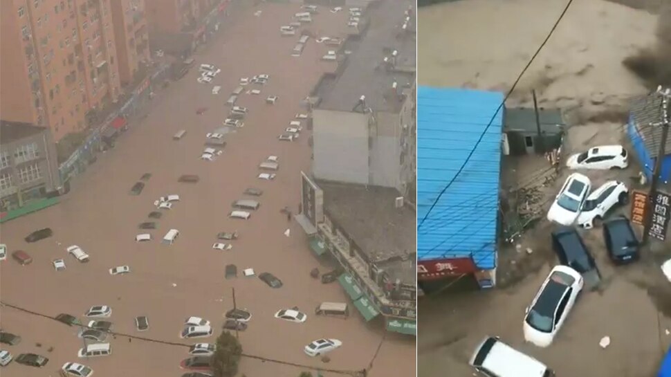 चीन में भारी बारिश से तबाही, 12 की मौत, 2 लाख लोगों को महफूज जगहों पर पहुंचाया, देखिए VIDEOS