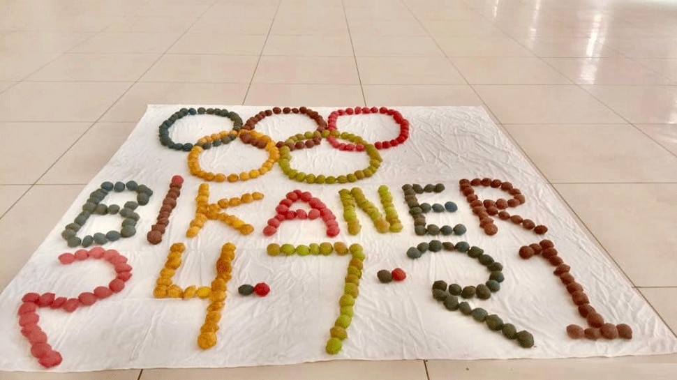 Bikaner में देशभक्ति की दीवानगी की हद, गोलगप्पों से लिख दिया Olympic जीत का संदेश