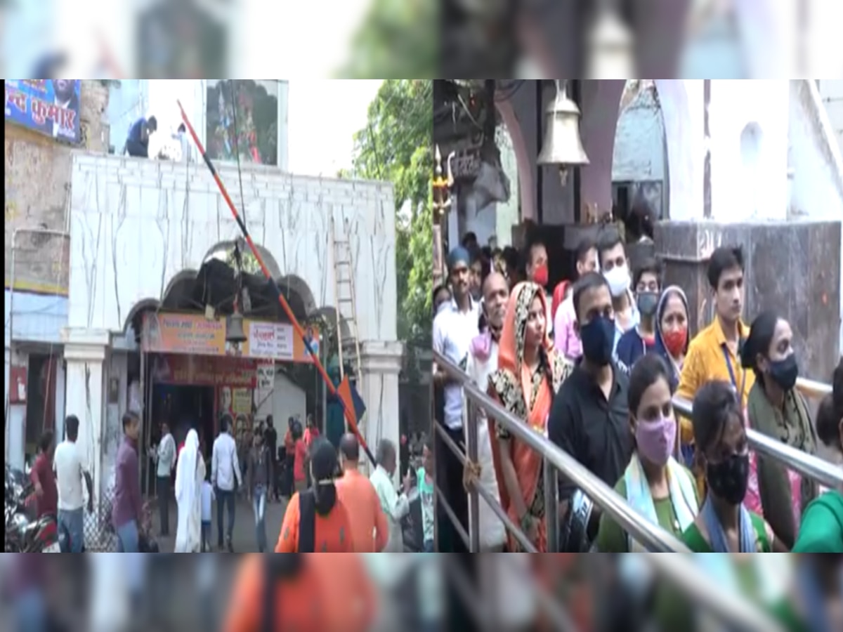 कानपुर: सावन के पहले दिन शिवालयों में उमड़े भक्त, कोविड नियमों का पालन करते हुए किया जलाभिषेक