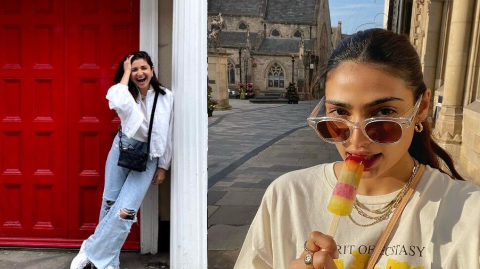 Athiya Shetty के साथ इंग्लैंड की गलियों में घूम रही हैं Anushka Sharma, इंटरनेट पर वायरल हुई तस्वीरें