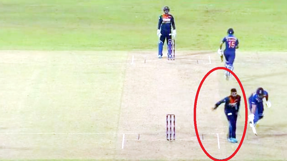 IND vs SL: श्रीलंकाई खिलाड़ी ने पिच पर दिखाया ऐसा करतब, फैंस को याद आए धोनी, देखें Video