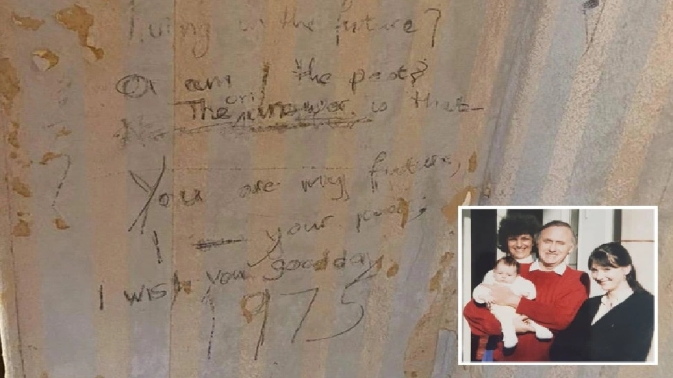 England: दीवार पर वॉलपेपर और पेंट की परतों के नीचे मिला 46 साल पुराना मैसेज, टाइम ट्रैवल का है जिक्र