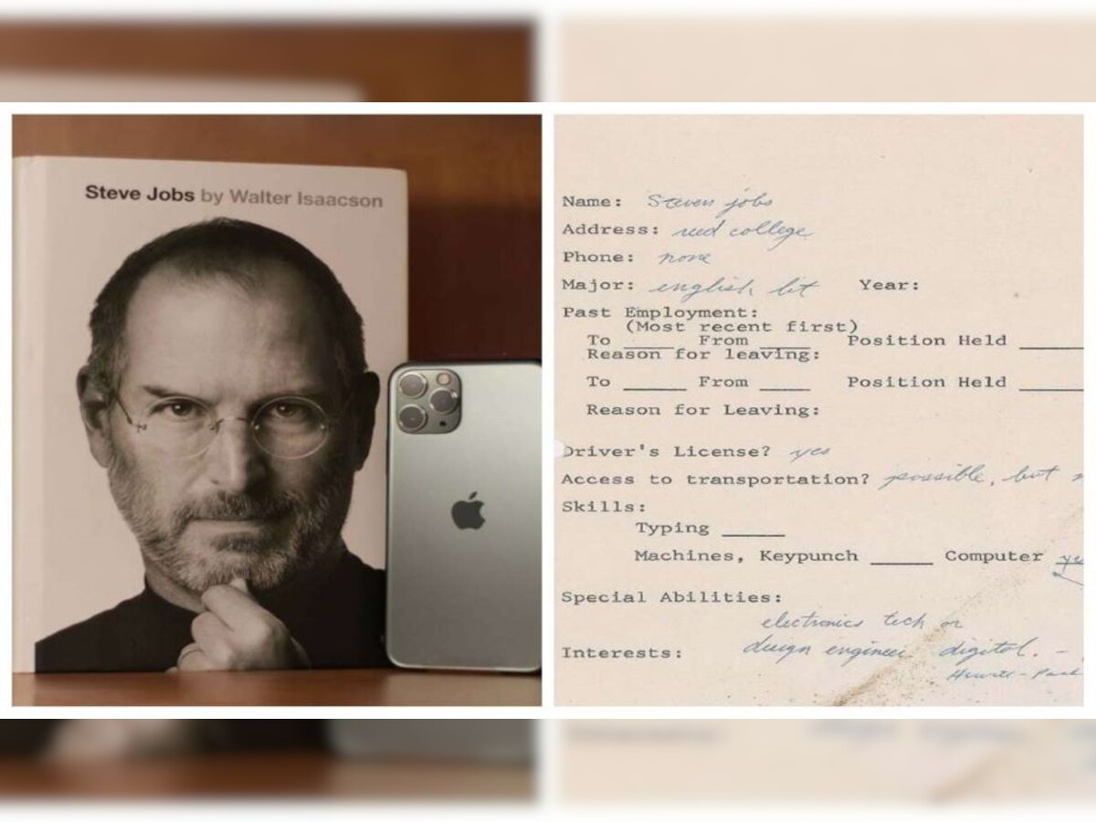 Steve Jobs Hand Written Job Application