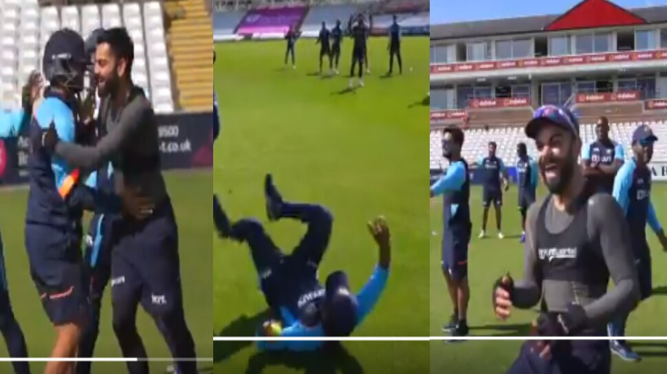 IND VS ENG: प्रैक्टिस के दौरान Virat सेना ने किए मजे, Rohit Sharma ने इस खास अंदाज में कराई फील्डिंग