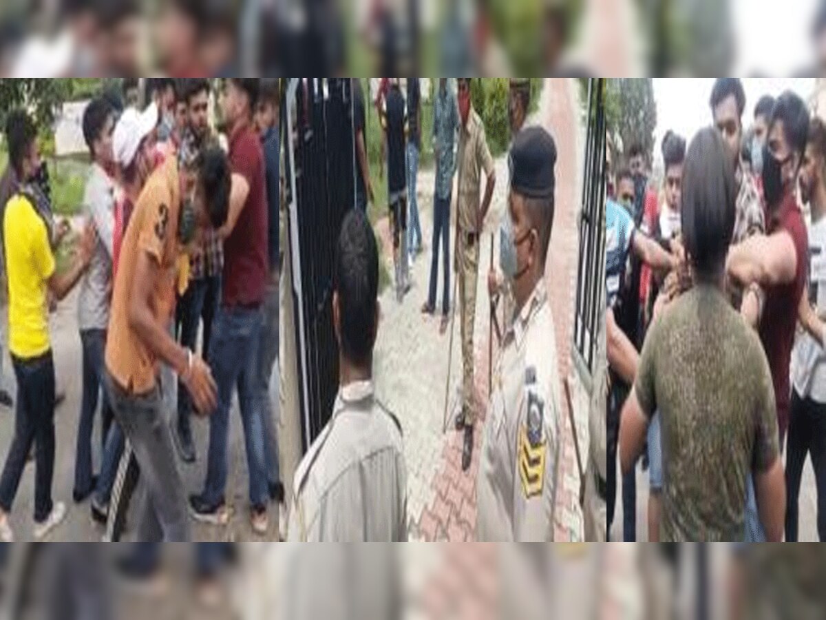 छात्र प्रवेश गाइडेंस को लेकर भिड़े ABVP-NSUI गुट, एक दूसरे के फाड़े कपड़े, तो पुलिस ने कॉलेज में डाला डेरा