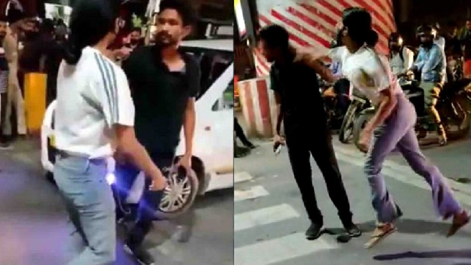 Lucknow Police action after CCTV footage went viral FIR against Thappad Girl  | CCTV फुटेज वायरल होने के बाद हरकत में आई लखनऊ पुलिस, तमाचे वाली लड़की के  खिलाफ FIR