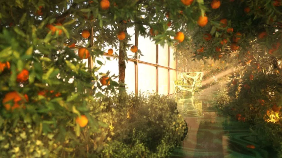 Garden on board in steve jobs' the g train