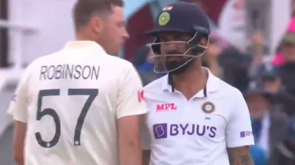 IND vs END: KL Rahul को Ollie Robinson ने कंधे से मारी टक्कर, ट्विटर पर फूटा फैंस का गुस्सा