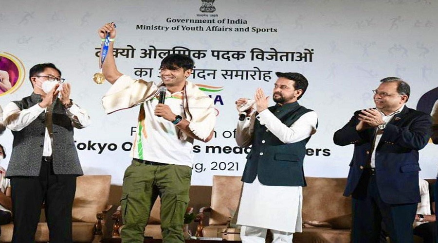 भारतीय पदकवीरों का स्वागत करते हुए खेलमंत्री ने कही बड़ी बात