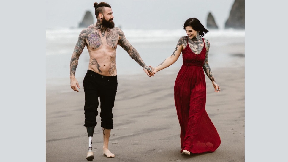 Heidi is engaged to tattooed model James Marshall Ramsey
