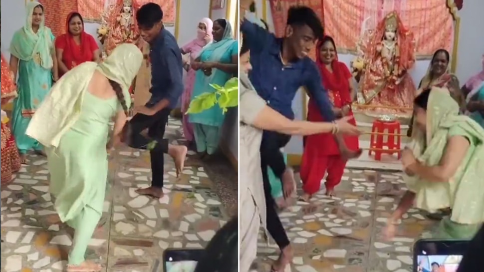 Devar Bhabhi Fighting Video Goes Viral On Instagram द वर भ भ म ह ई जमकर लड ई ड ड स म र म रकर ह लत कर द खर ब द ख Video Hindi News जर हटक